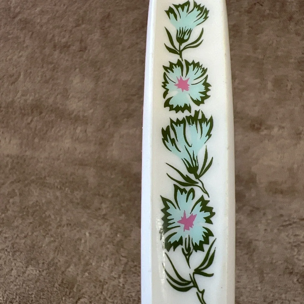 Vintage ANDROCK Spreader Green Floral Stainless 6.5